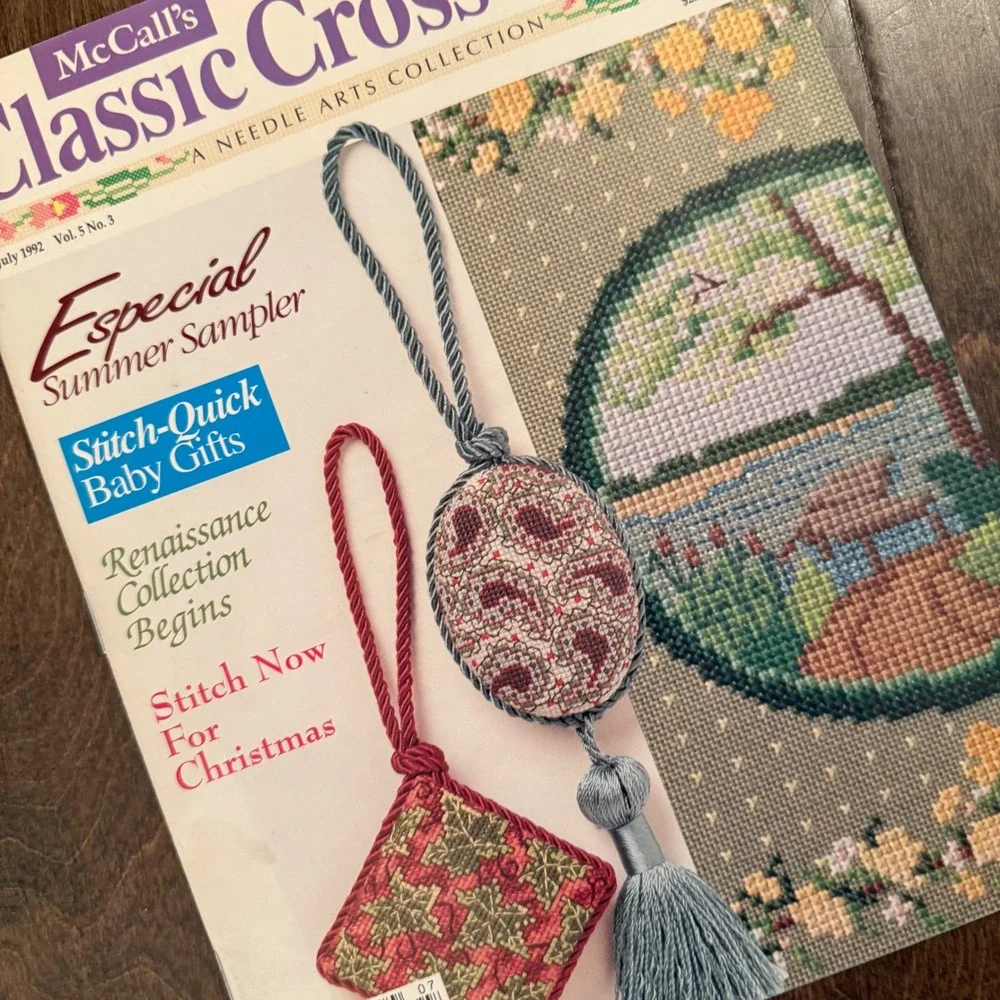 Vintage McCall's Needlework Magazine Bundle Classic Cross Stitch‎ & Needlework